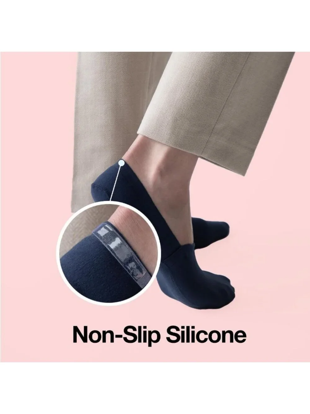 Ultra-Thin No-Show Liner Socks with Non-Slip Grip | Unisex Comfort & Style